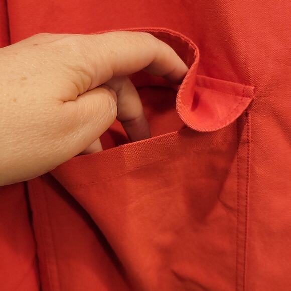 NWT Alex Mill Double Breasted Oxford Blazer in Tomato Red, S - Picture 4 of 10